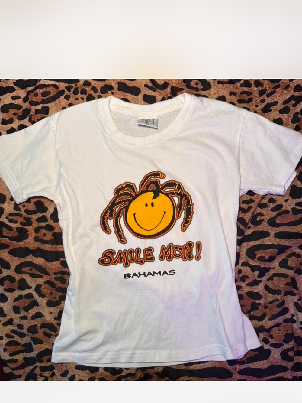 Smile Mon! Bahamas Graphic Kids White T-Shirt